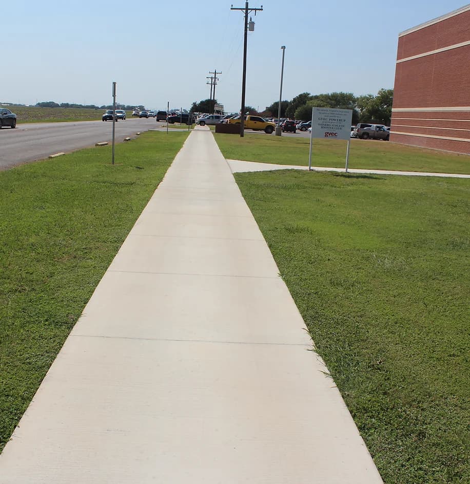 Concrete project completed by XEVEX in Central Texas