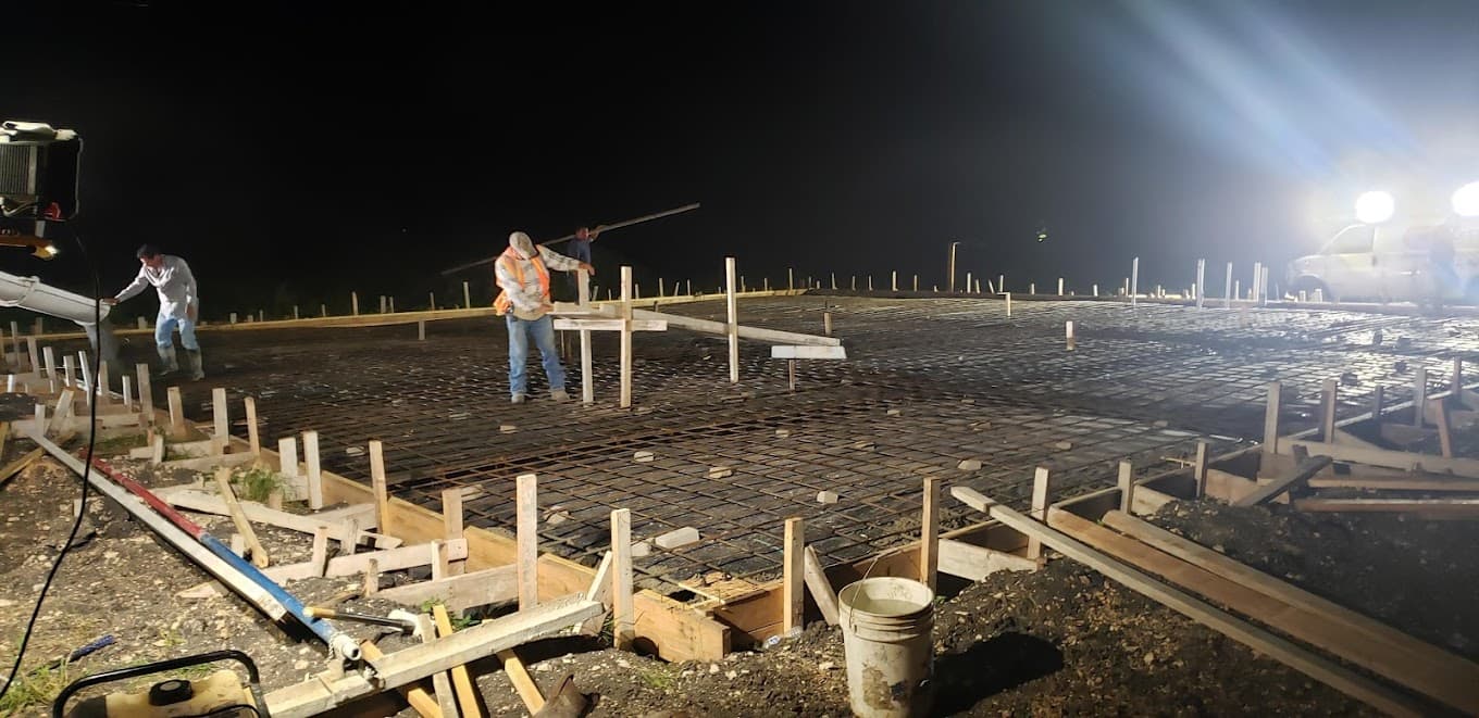Concrete project completed by XEVEX in Central Texas